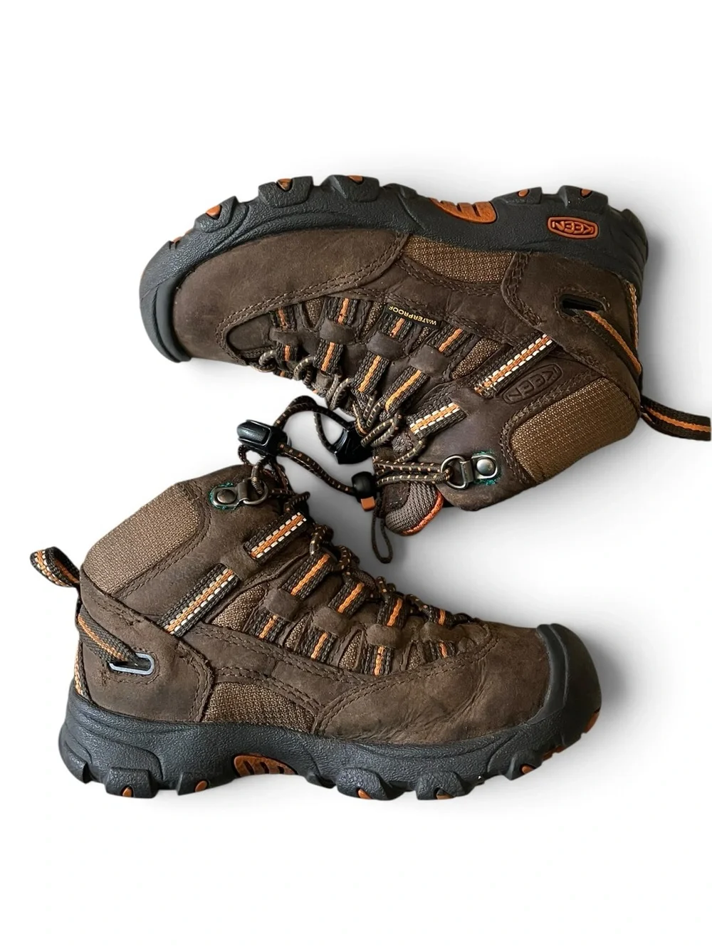KEEN Alamosa Waterproof Mid Hiking Boots Brown Little Kid 9
